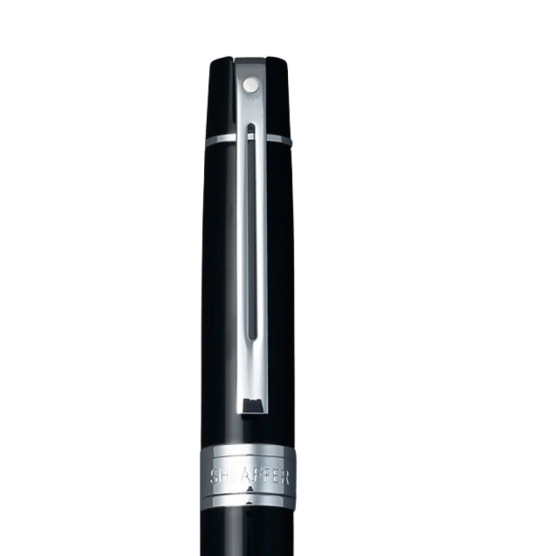 Sheaffer 300 E9312 Glossy Black With Chrome Trim Ballpoint Pen (WW30) - Image 5