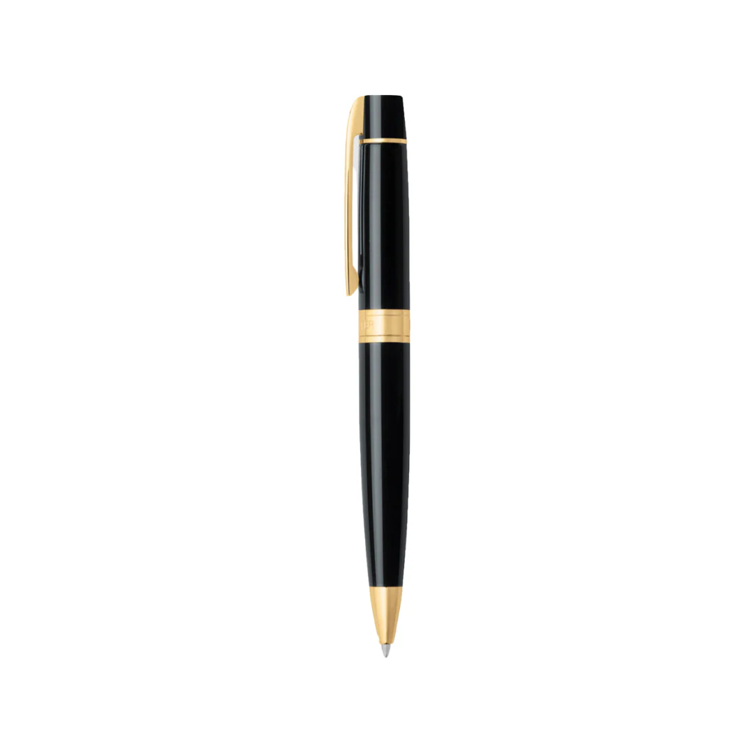 Sheaffer 300 E9325 Glossy Black with Gold Trims Ballpoint Pen (WW30) - Image 2
