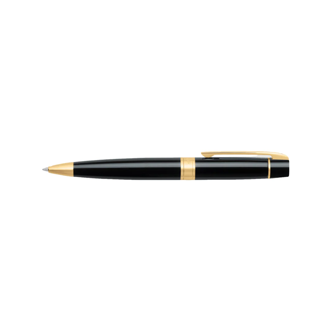 Sheaffer 300 E9325 Glossy Black with Gold Trims Ballpoint Pen (WW30) - Image 3