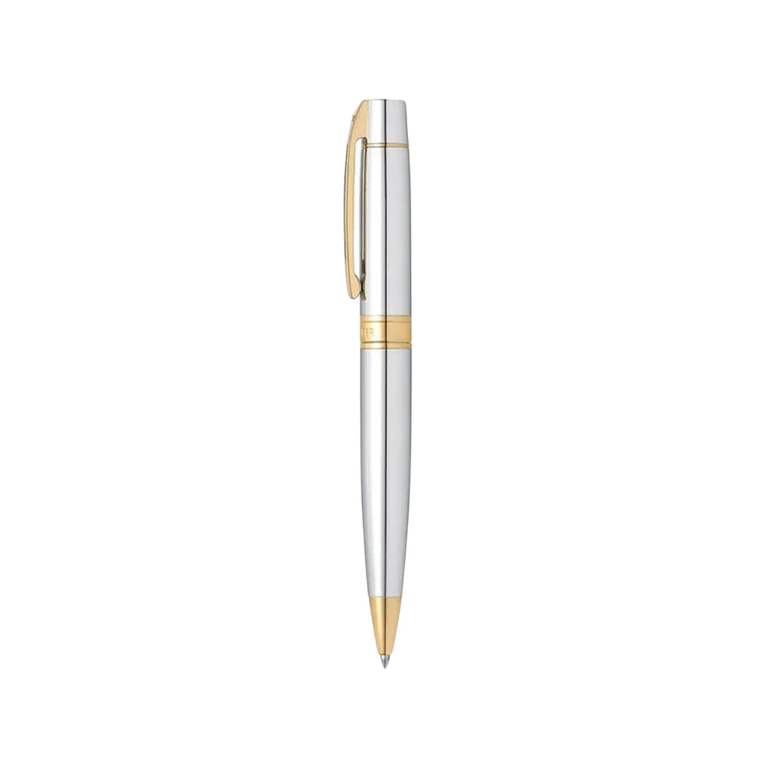 Sheaffer 300 E9342 Bright Chrome With Gold Trims Ballpoint Pen (WW30) - Image 3