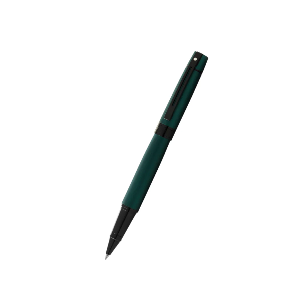 Sheaffer 300 E9346 Matte Green With Black Trims Rollerball Pen (WW30)