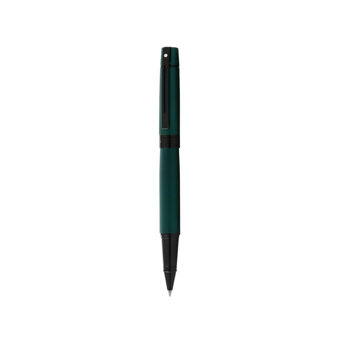 Sheaffer 300 E9346 Matte Green With Black Trims Rollerball Pen (WW30) - Image 2