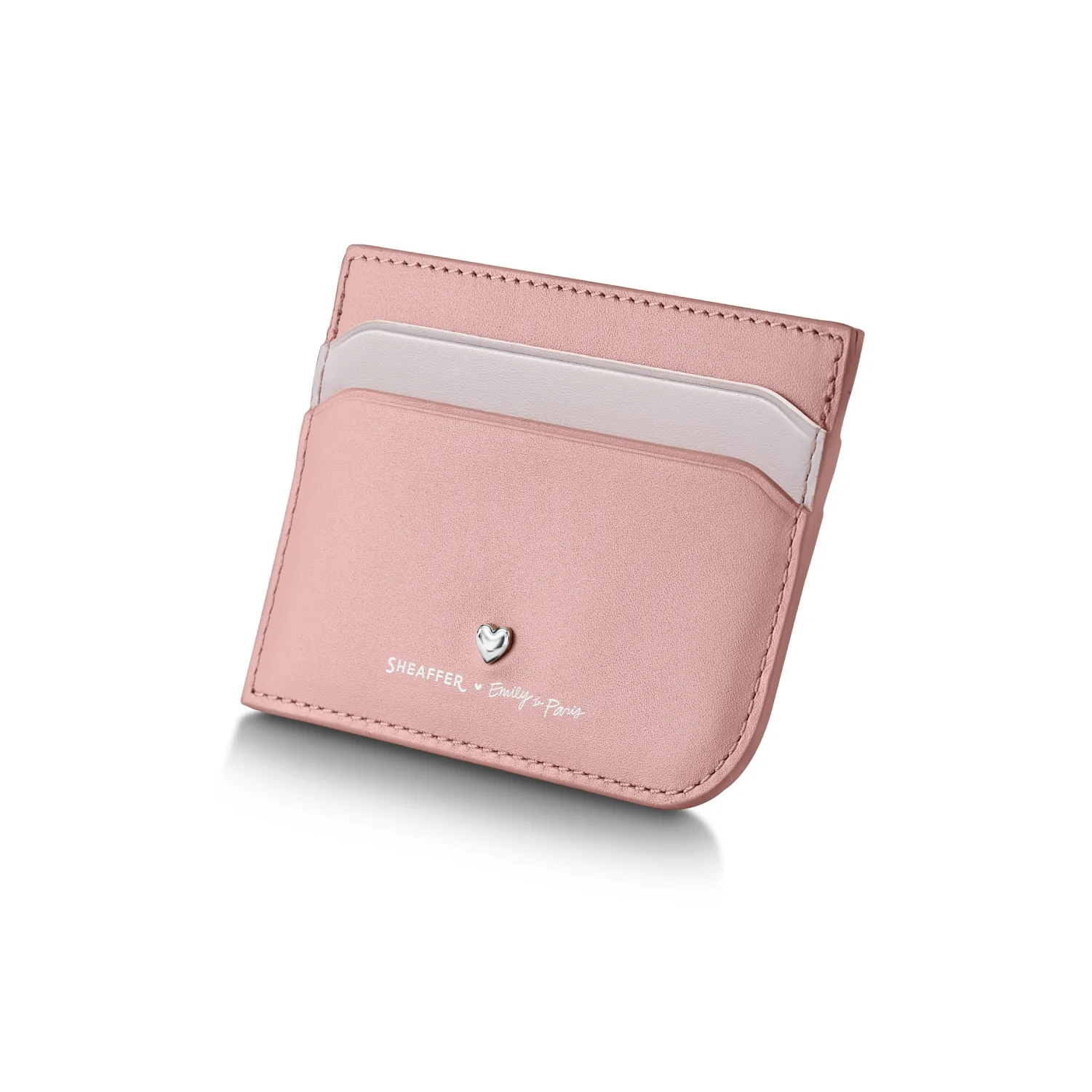 Sheaffer Gift Set ft. Emily in Paris Sentinel 321 Pink Matte Finish Ballpoint Pen with Chrome Trims and Full-Grain Leather Credit Card Holder - Image 10