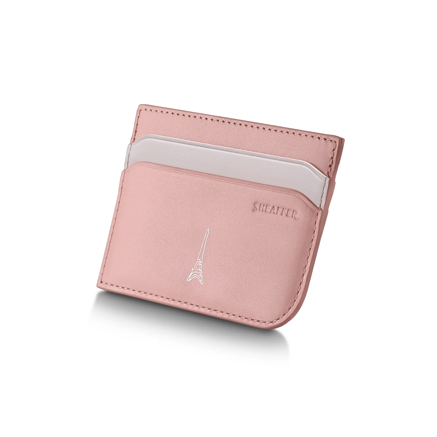 Sheaffer Gift Set ft. Emily in Paris Sentinel 321 Pink Matte Finish Ballpoint Pen with Chrome Trims and Full-Grain Leather Credit Card Holder - Image 11