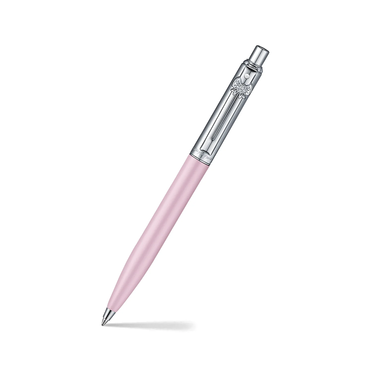 Sheaffer Gift Set ft. Emily in Paris Sentinel 321 Pink Matte Finish Ballpoint Pen with Chrome Trims and Full-Grain Leather Credit Card Holder - Image 3