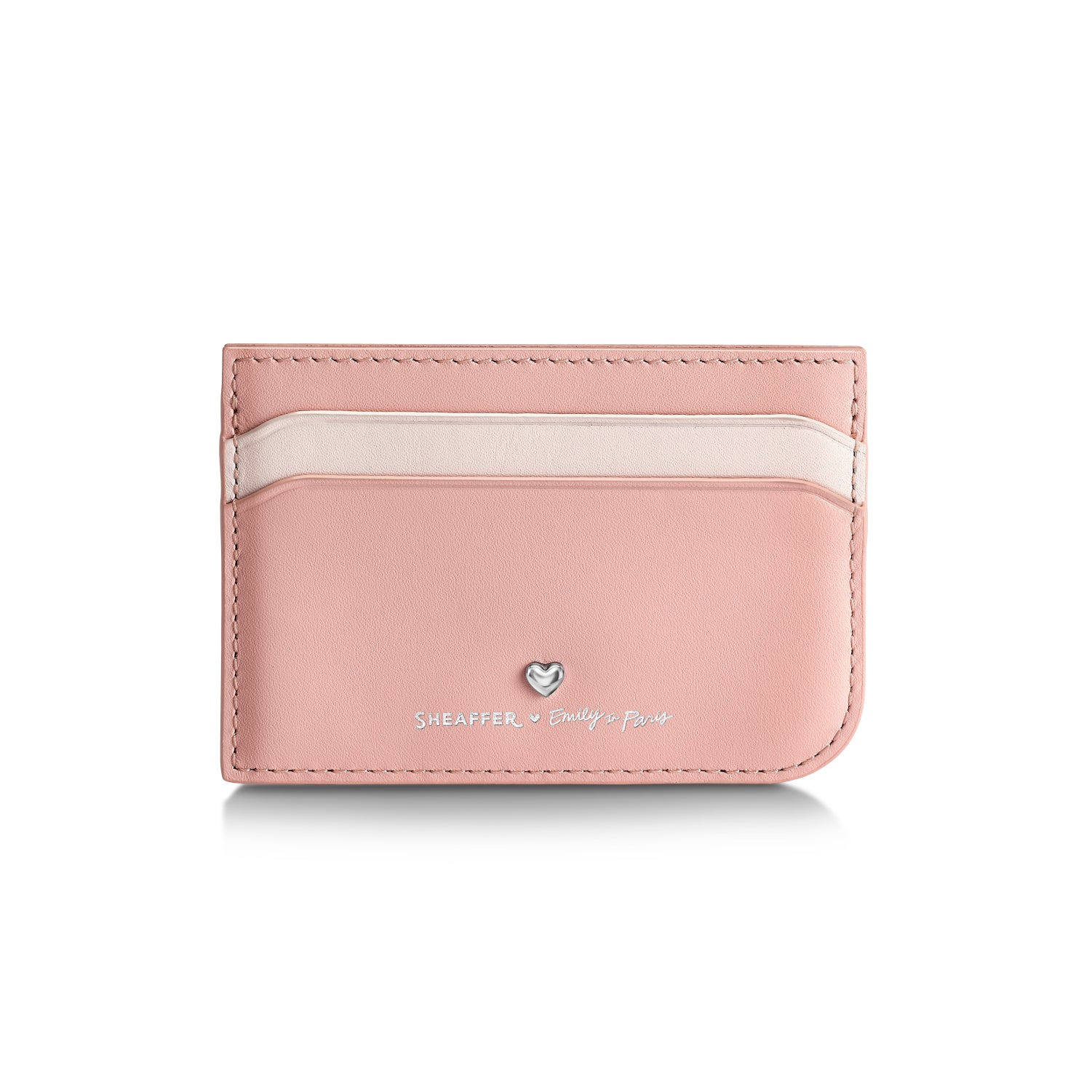 Sheaffer Gift Set ft. Emily in Paris Sentinel 321 Pink Matte Finish Ballpoint Pen with Chrome Trims and Full-Grain Leather Credit Card Holder - Image 8