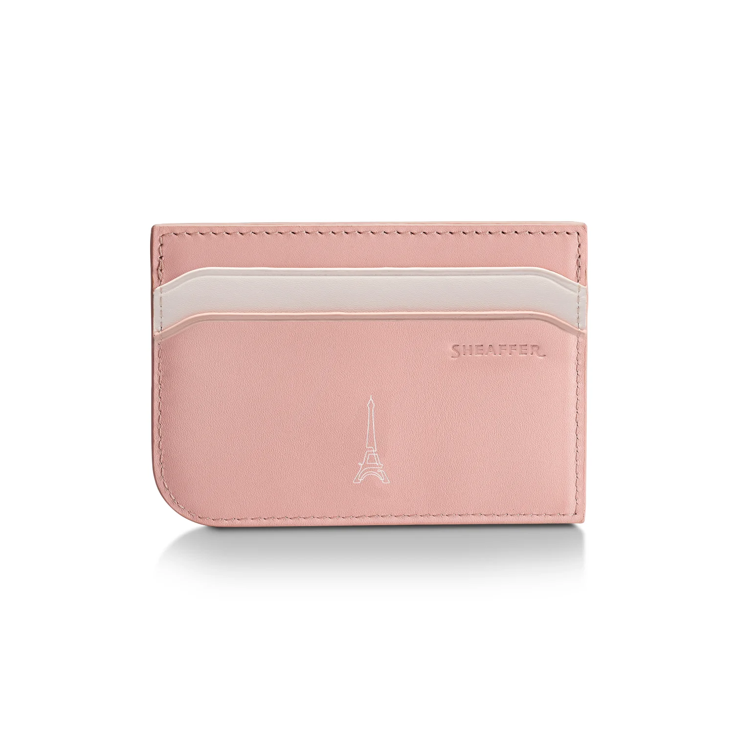 Sheaffer Gift Set ft. Emily in Paris Sentinel 321 Pink Matte Finish Ballpoint Pen with Chrome Trims and Full-Grain Leather Credit Card Holder - Image 9