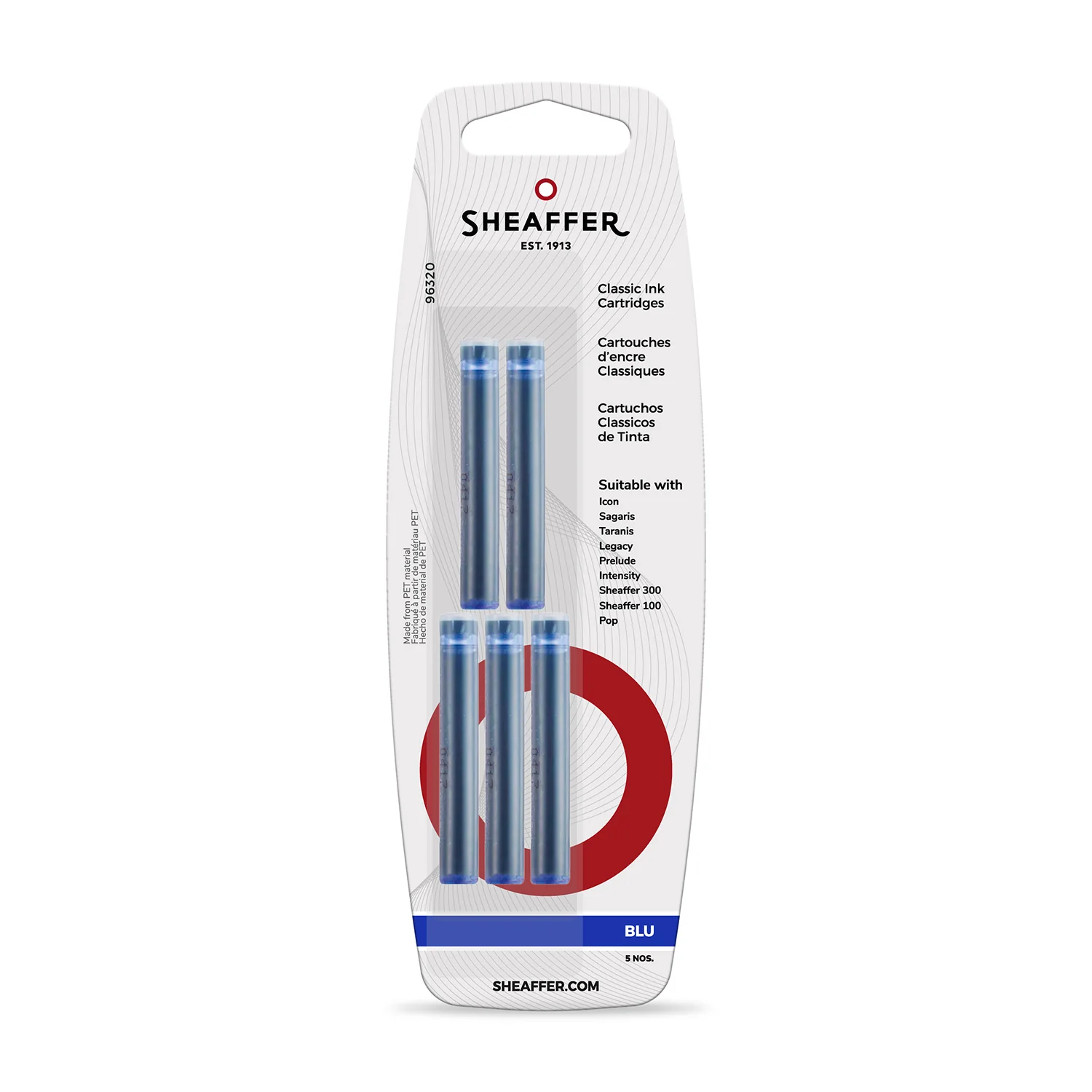 Sheaffer Ink Cartridges (Pack of 5) - Image 3