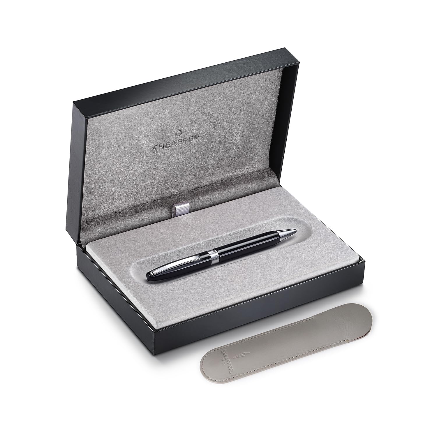 Sheaffer Legacy 9064 Glossy Black Ballpoint Pen with Chrome-Plated Trims - Image 4