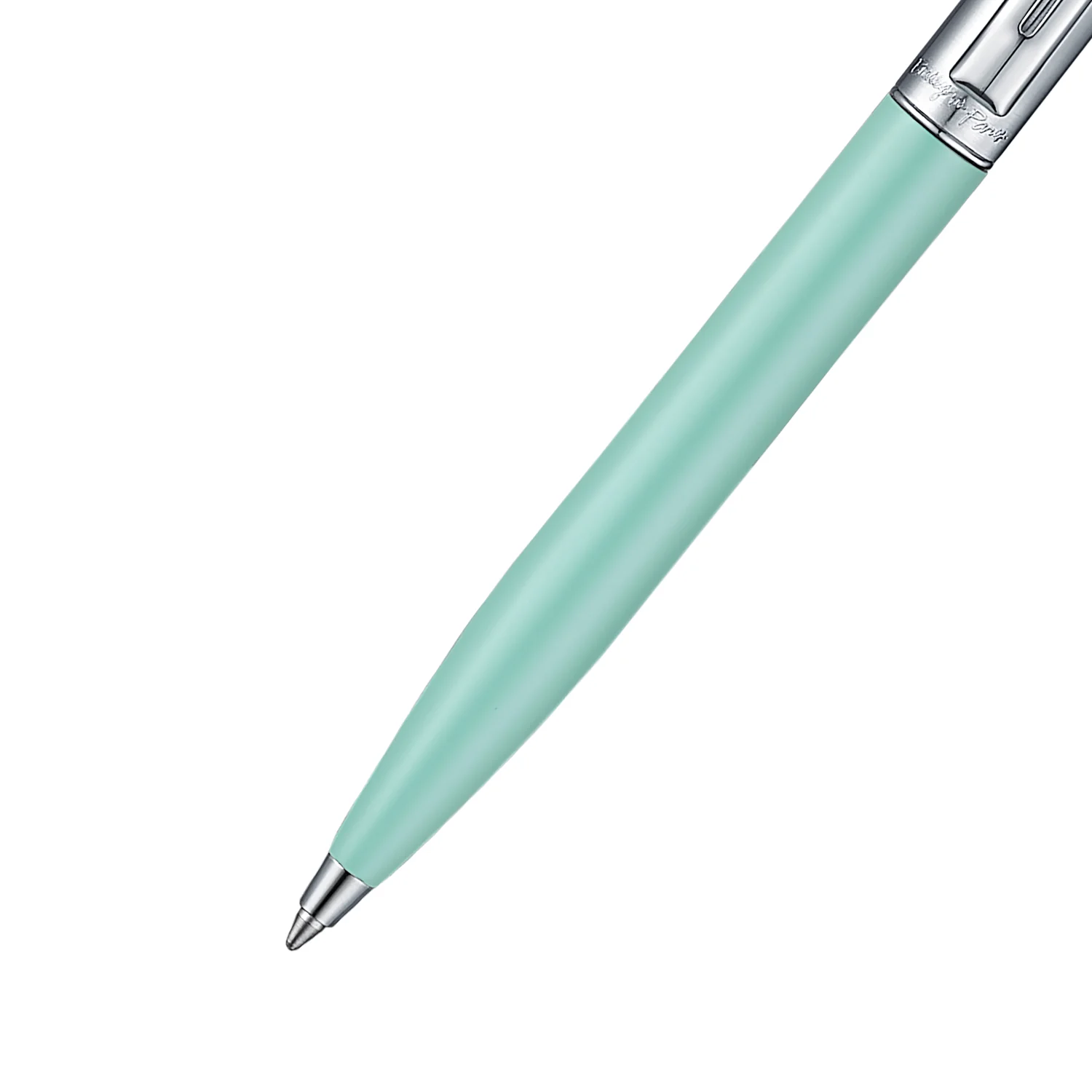 Sheaffer Sentinel Emily in Paris 321 Green Matte Finish Ballpoint Pen with Chrome-Plated Trims and Heart-Shaped Clip Emblem - Image 2