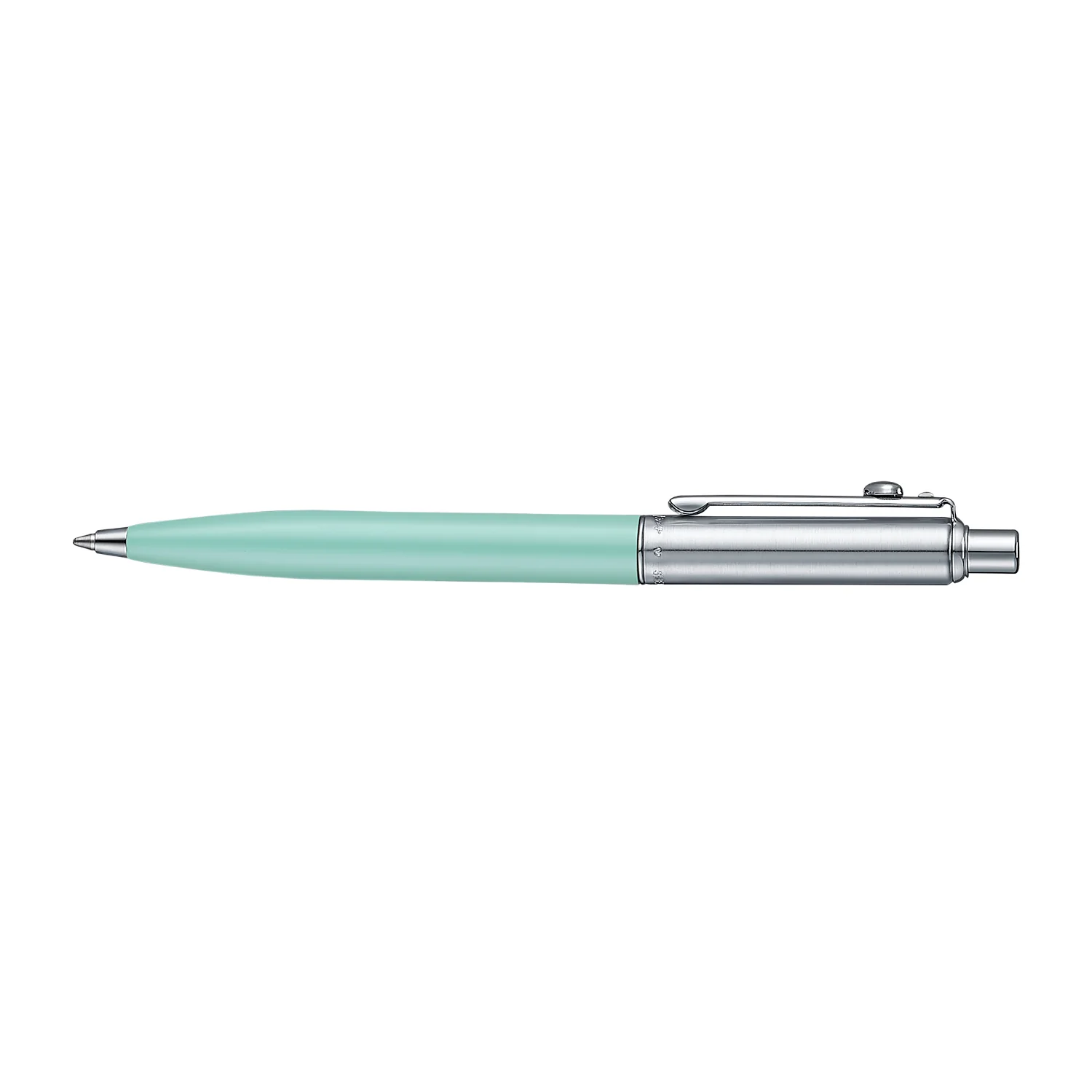 Sheaffer Sentinel Emily in Paris 321 Green Matte Finish Ballpoint Pen with Chrome-Plated Trims and Heart-Shaped Clip Emblem - Image 4