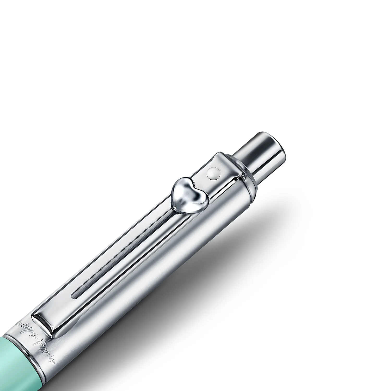 Sheaffer Sentinel Emily in Paris 321 Green Matte Finish Ballpoint Pen with Chrome-Plated Trims and Heart-Shaped Clip Emblem - Image 5