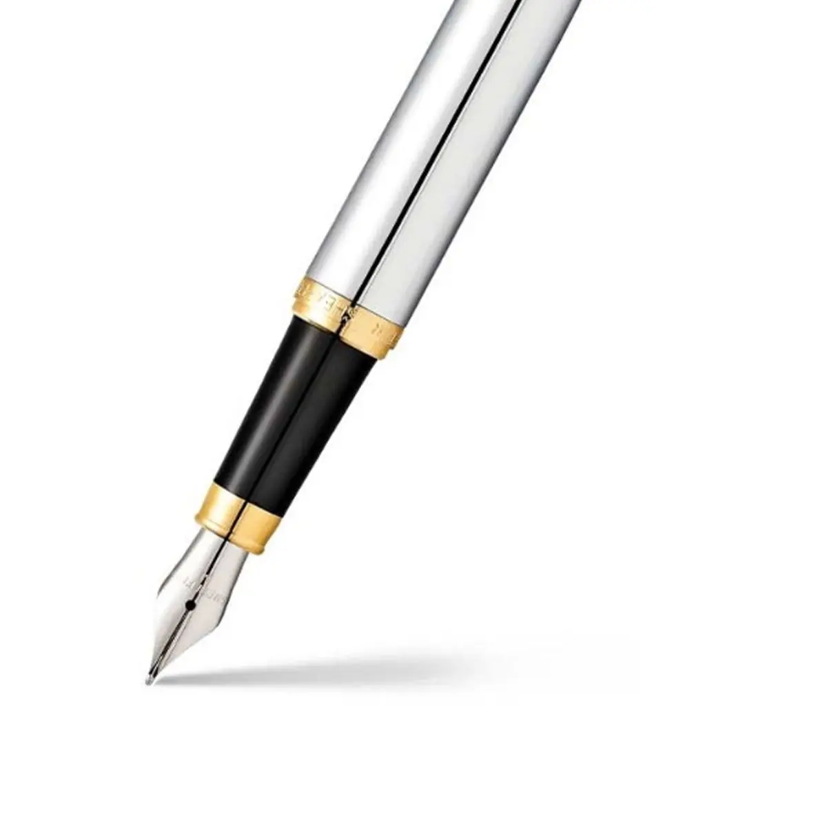 Sheaffer  VFM E9422 Polished Chrome with Gold Trims Fountain Pen (WW31) - Image 2