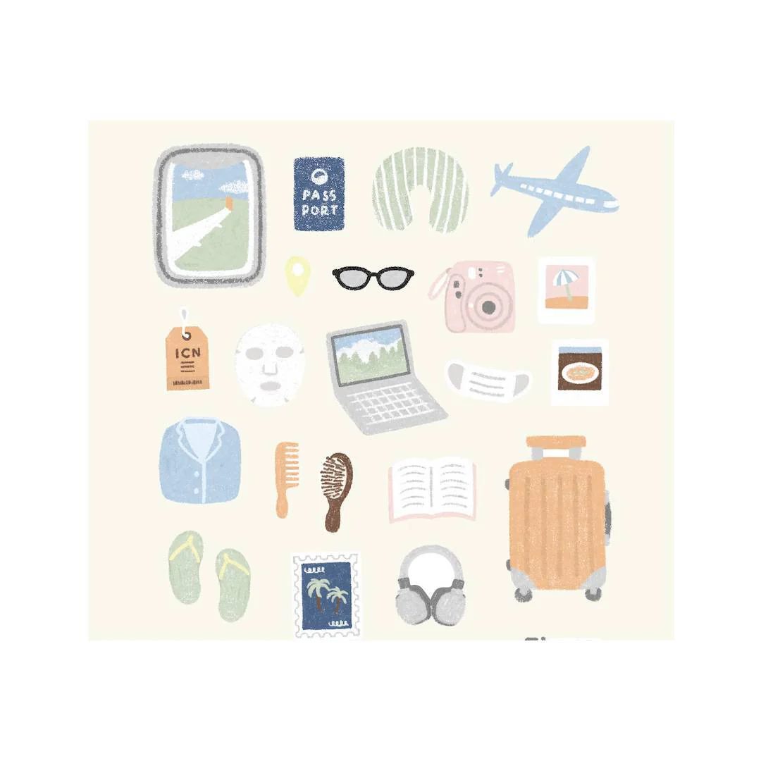 Suatelier Daily Deco Sticker - happy journey - Image 2