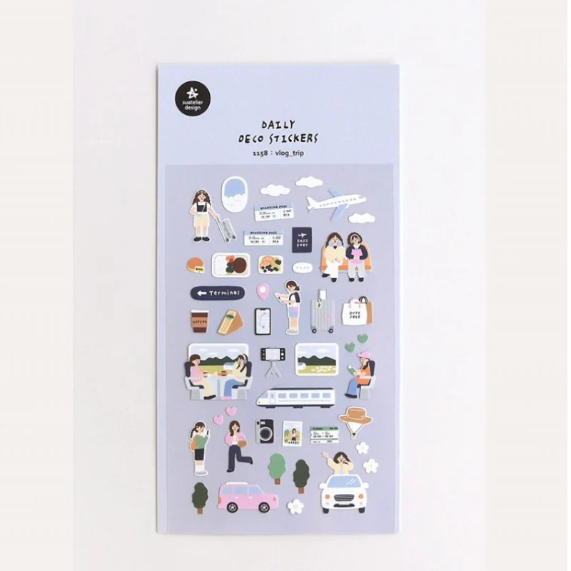 Suatelier Daily Deco Sticker - Vlog Trip - Image 3