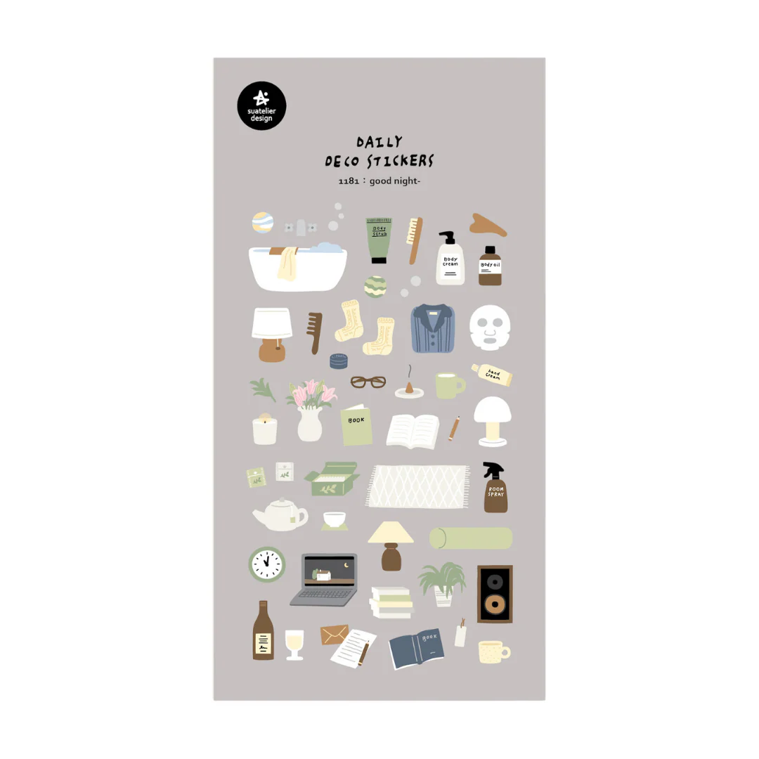 Suatelier Daily Deco Stickers - Good Night