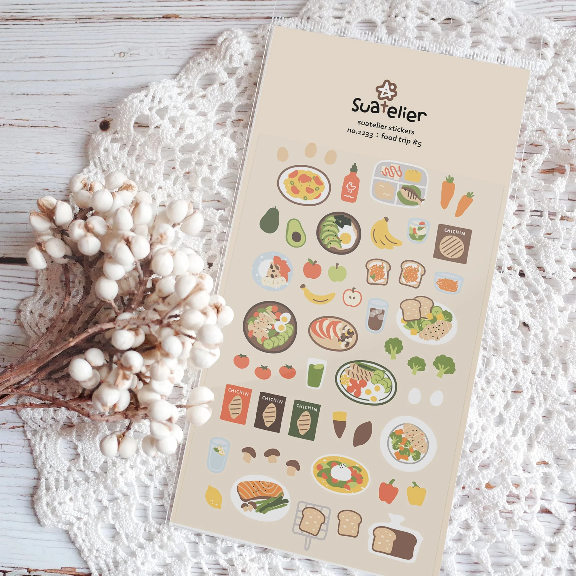 Suatelier Daily Deco Sticker -Food Trip #5 Sticker