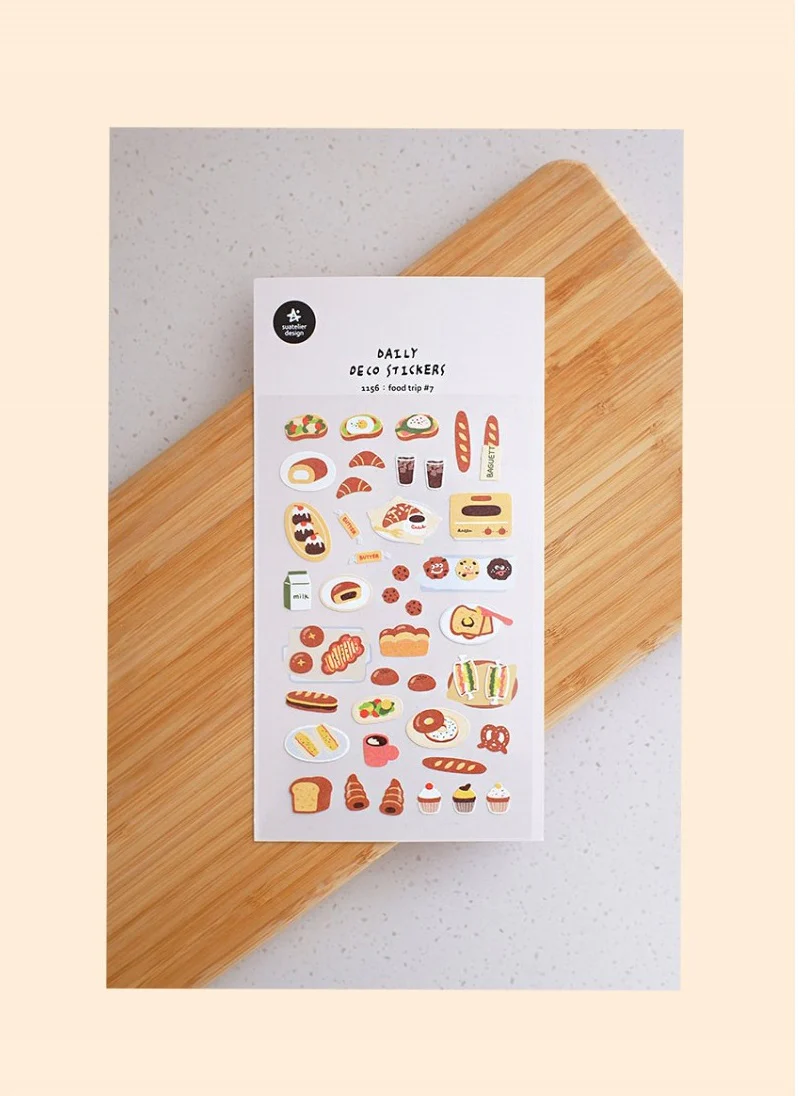 Suatelier Daily Deco Stickers -  Food Trip #7 Sticker - Image 3