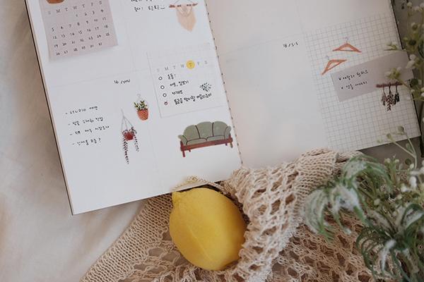 Suatelier Daily Deco Stickers -  Month Long Sticky Memo - Image 4