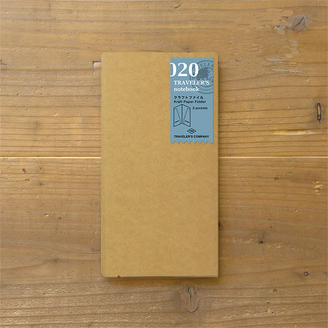 TRAVELER'S notebook Refill 020 (Regular Size) - Kraft Paper Folder