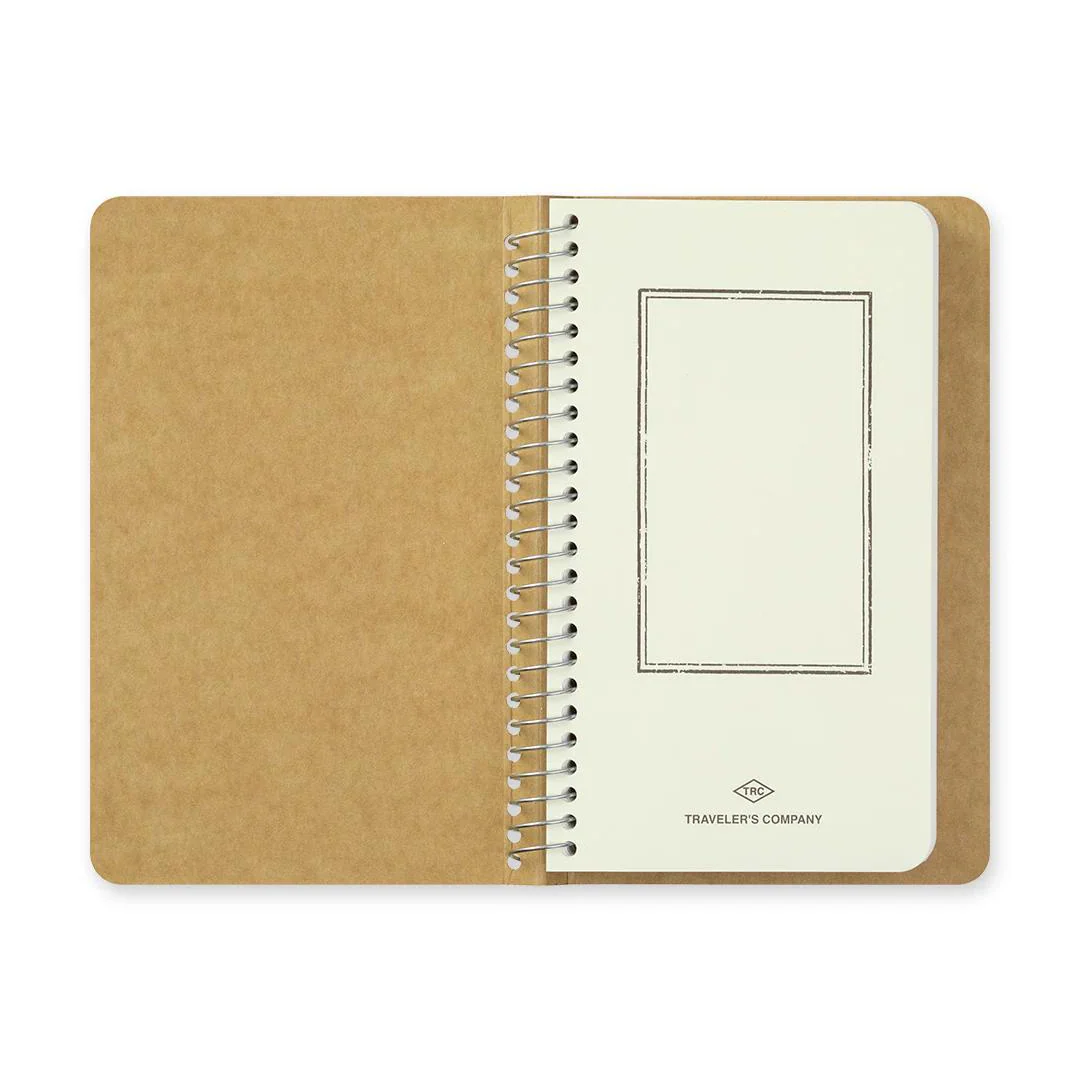 TRAVELER'S COMPANY Spiral Ring Notebook (A6 Slim) Blank MD Paper White - Image 3