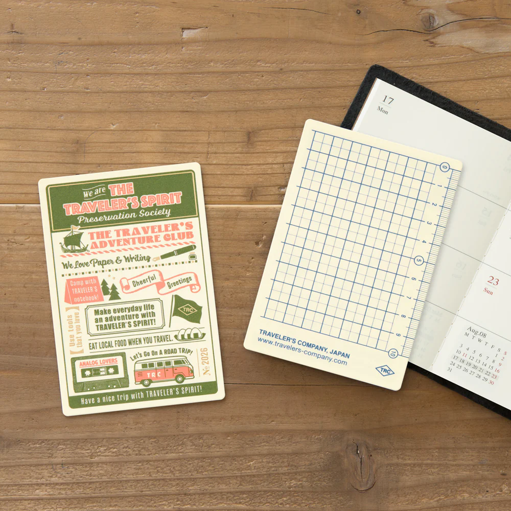 TRAVELER'S notebook Passport Size Plastic Sheet 2026 - Image 3