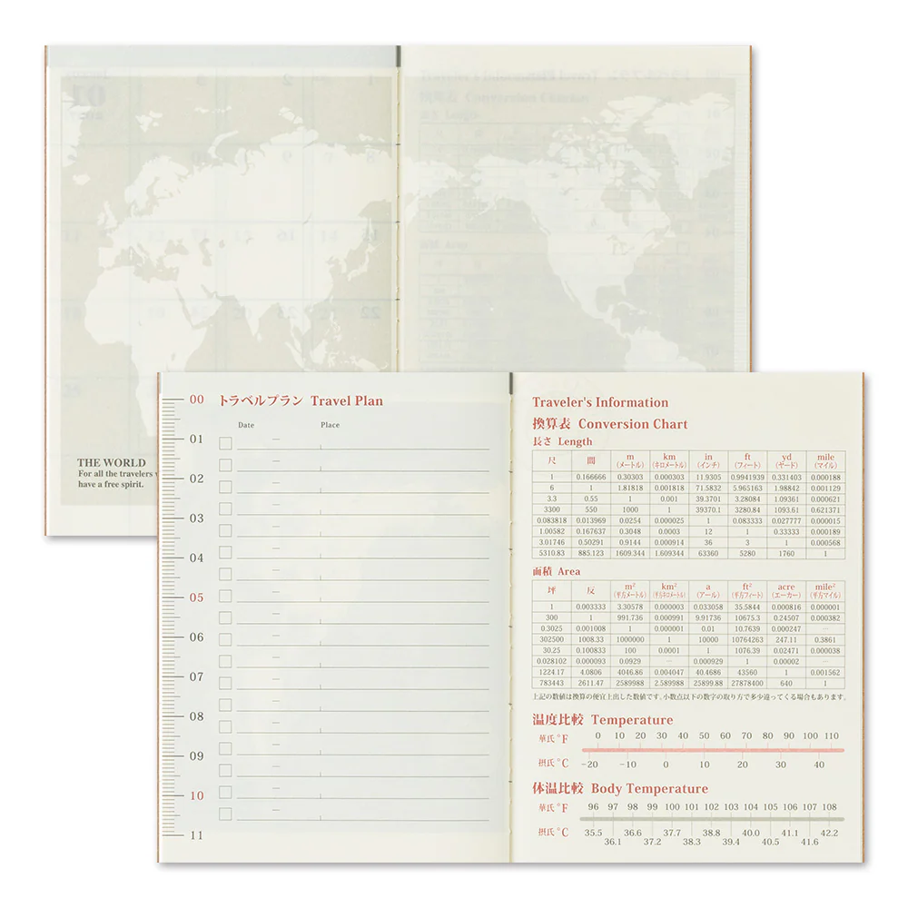 TRAVELER'S notebook Passport Size Refill 2026 Monthly - Image 6