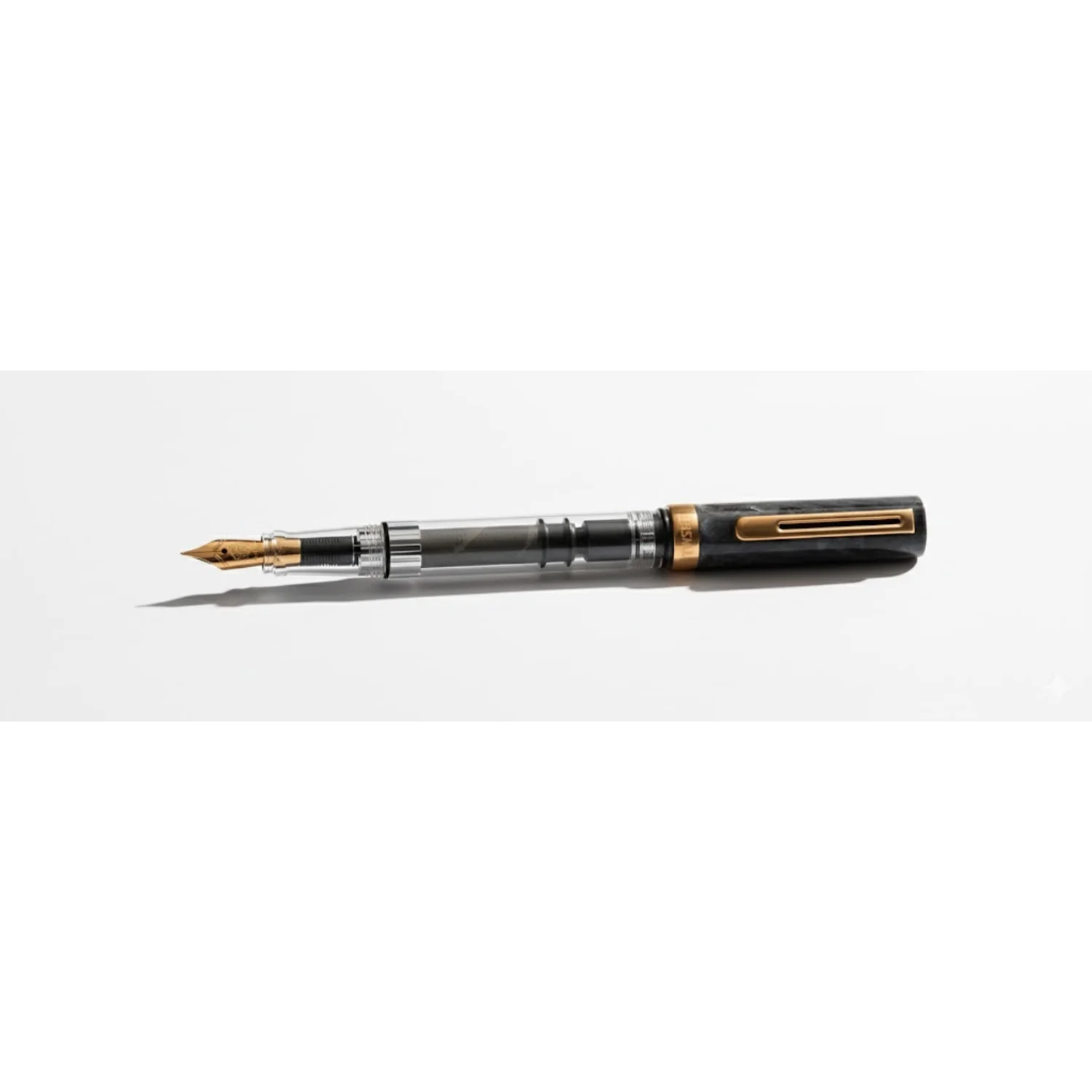 TWSBI ECO Black Marble with Bronze Fountain Pen - Image 5