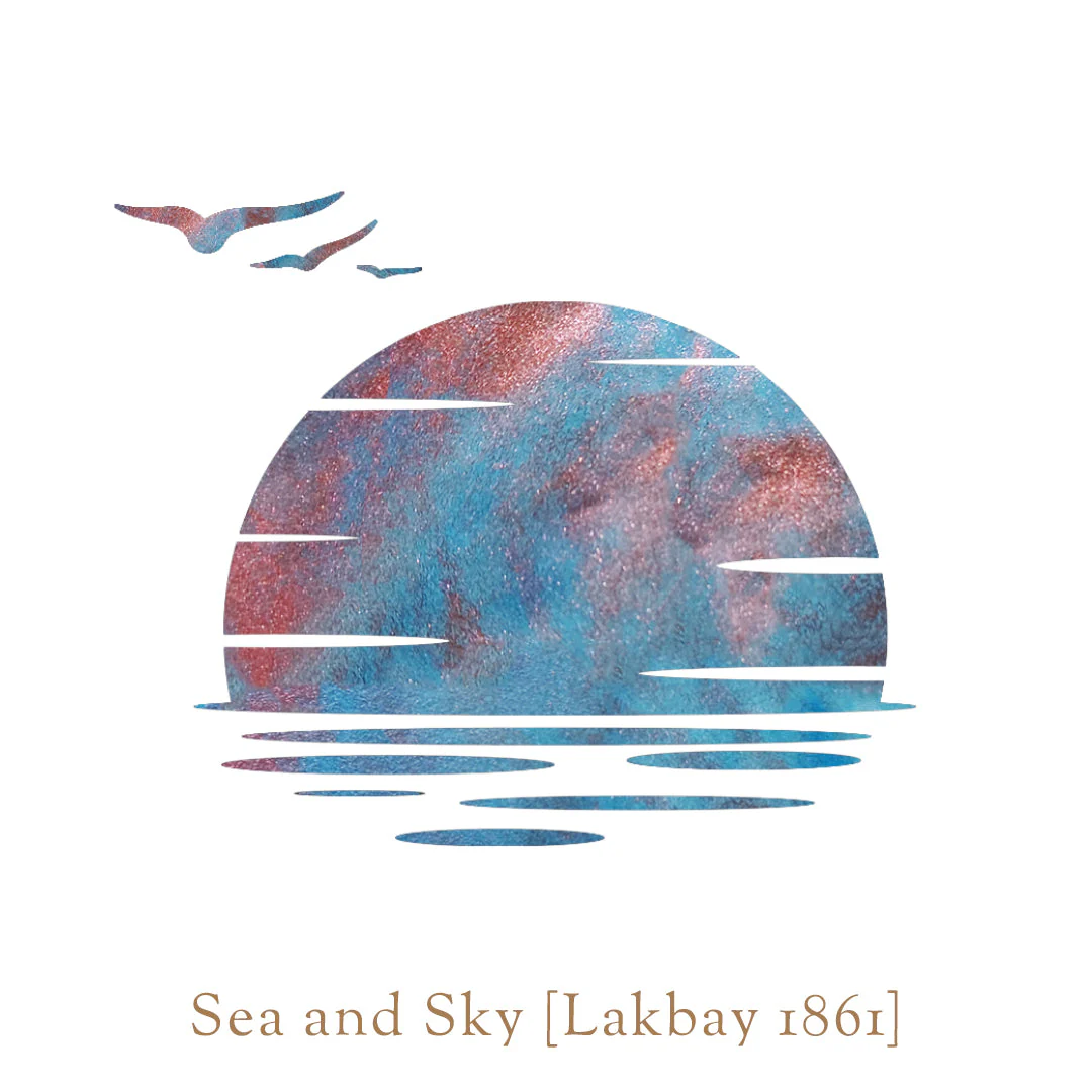 Vinta Inks 30ml Ink Bottle Sea and Sky (Lakbay 1861) - Image 3