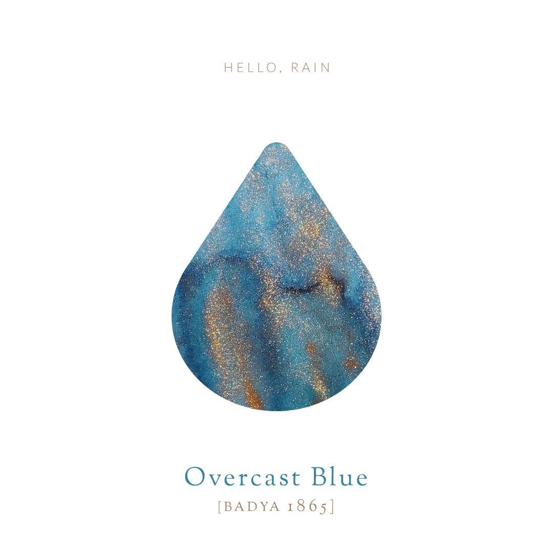 Vinta Inks Hello Rain 30ml Bottled Ink - Overcast Blue [Badya 1865] - Image 5