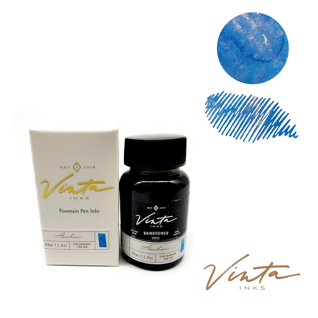 Vinta Inks Hello Rain 30ml Bottled Ink - Rainshower (Amihan 1901) - Image 3