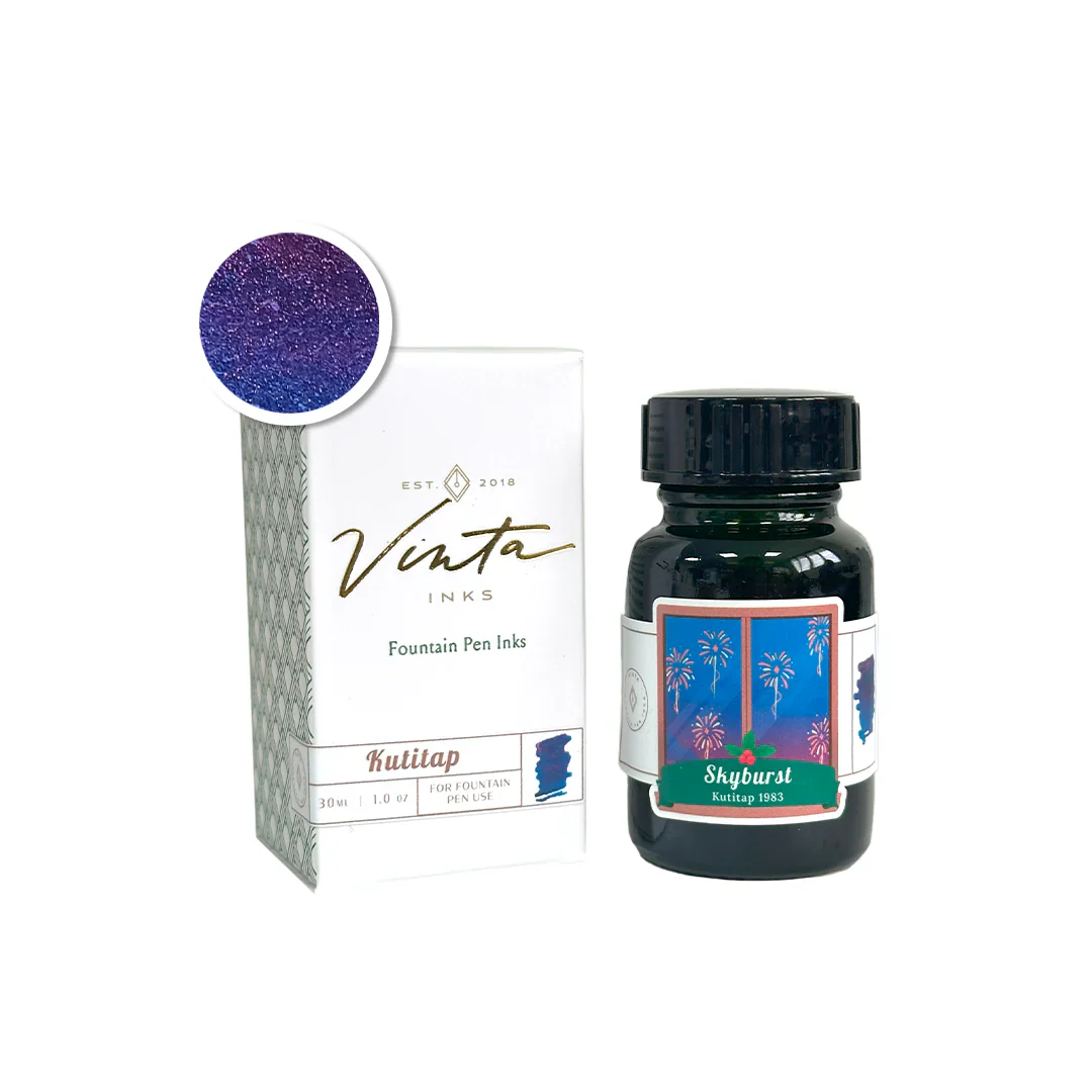 Vinta Inks Holiday Collection 2025 30ml Bottled Ink - Skyburst (Kutitap 1983)