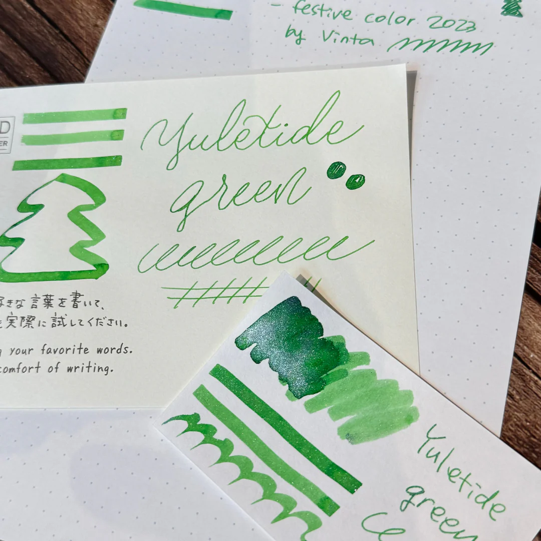Vinta Inks Holiday Collection 30ml Bottled Ink - Yuletide Green (Buko Pandan 1854) - Image 2