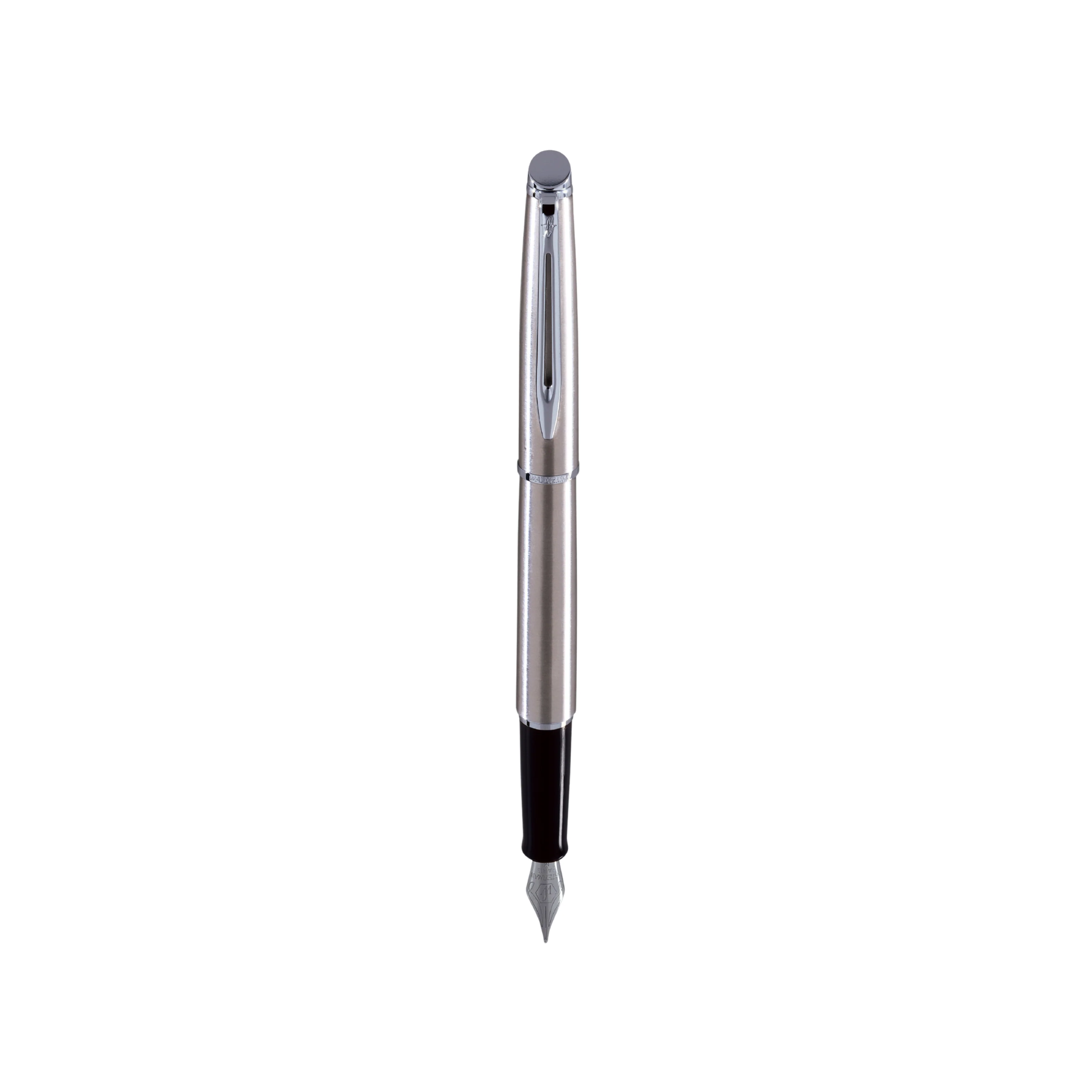 Waterman Hemisphere Stainless Steel CT Fountain Pen - Broad (FPD 2024) - Image 2