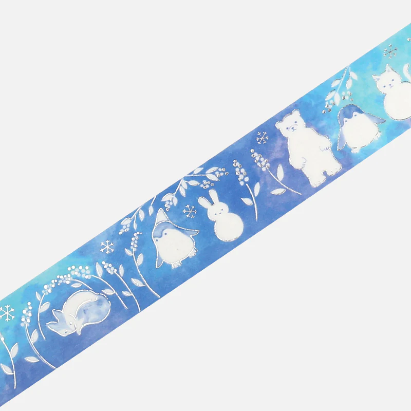 BGM Winter Limited Masking Tape - Snow Zoo - Image 3