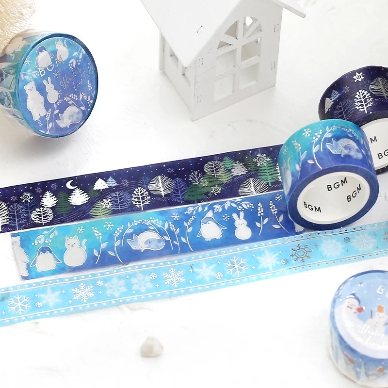 BGM Winter Limited Masking Tape - Snow Zoo - Image 4