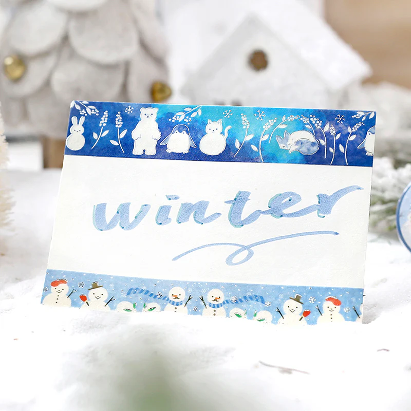 BGM Winter Limited Masking Tape - Snow Zoo - Image 5