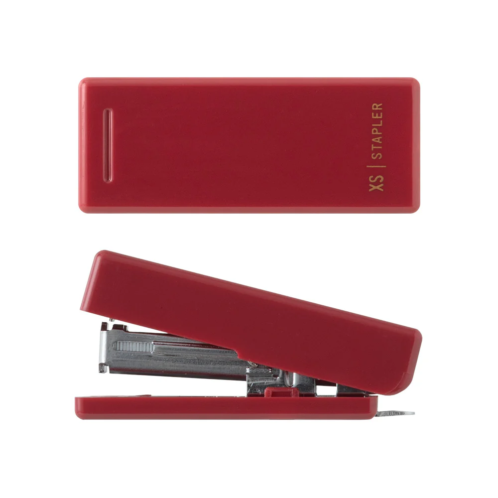 Midori XS Compact Stapler Dark Red A - Image 2