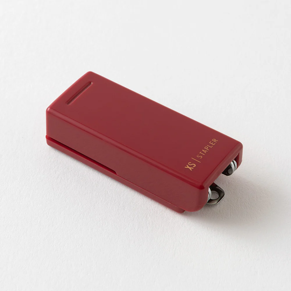 Midori XS Compact Stapler Dark Red A - Image 4